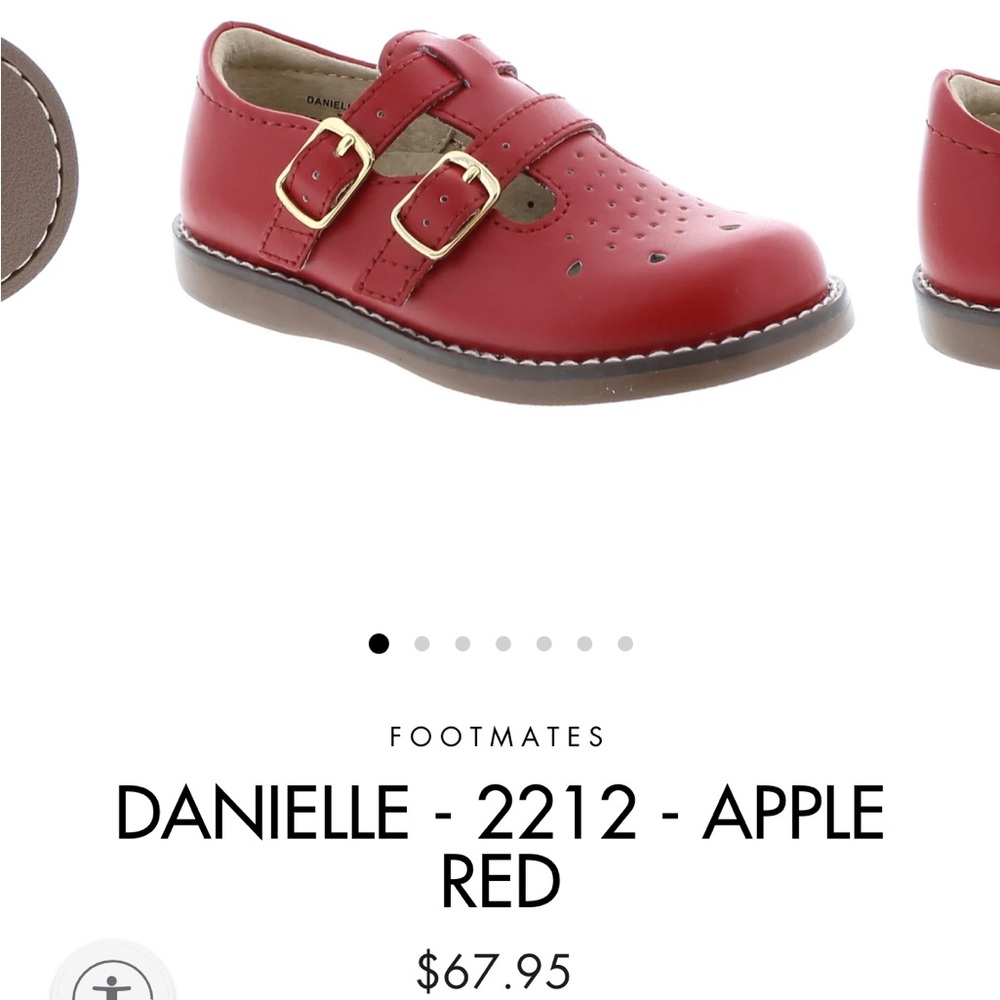 Footmates toddler girl red Maryjane